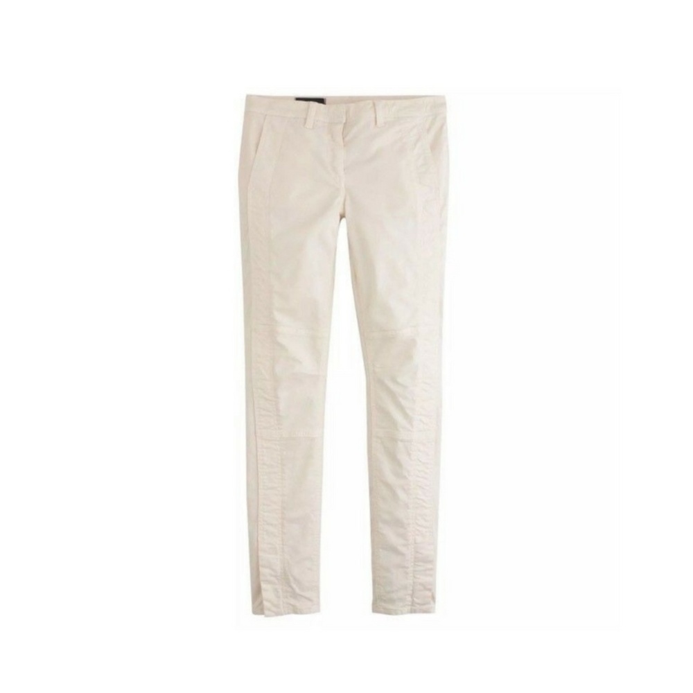 NEW J CREW Pants Ivory Ankle Moto Skinny Casual